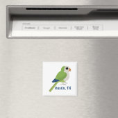 Monk Parakeet - Austin, Texas Magnet (In Situ (Geschirrspüler))