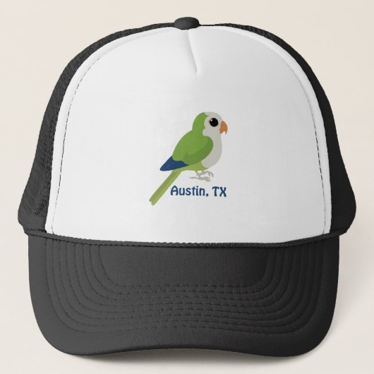 Monk Parakeet - Austin, Texas Truckerkappe (Vorderseite)