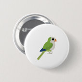Monk Parakeet Button (Vorne & Hinten)