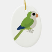 Monk Parakeet Keramikornament (Hinten)