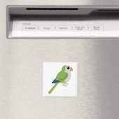 Monk Parakeet Magnet (In Situ (Geschirrspüler))