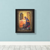 Monk Study Scripture Leinwanddruck (Insitu (Holzboden))