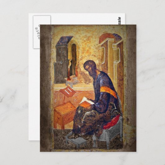 Monk Study Scripture Postkarte (Vorne/Hinten)