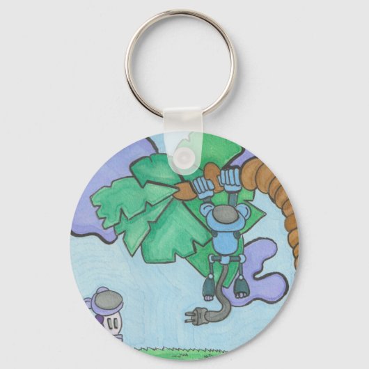 Monketieren Schlüsselanhänger (Rückseite)