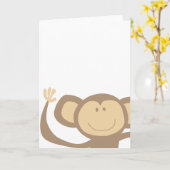 Monketieren um Grußkarten Karte (Gelbe Blume)