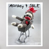 Monkey 4 Sale (von Kolohe Kristin) Poster (Vorne)