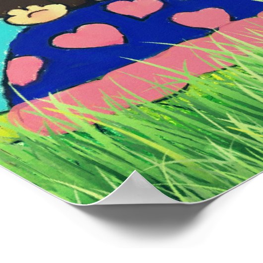 Monkey and Turtle Poster von Carol Zeock (Ecke)