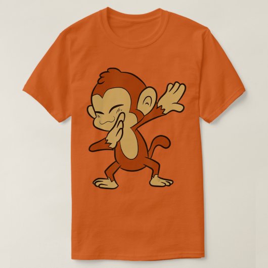 Monkey Animal Ape Funny Dabbing Monkey T-Shirt (Design vorne)