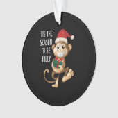 Monkey Animal Christmas Ornament (Vorderseite)