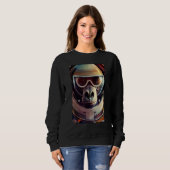 Monkey Ape Animal Astronaut Space Universe Galaxy Sweatshirt (Vorne ganz)