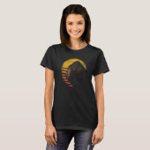 Monkey Ape Animal Retro Sunset Gorilla T-Shirt (Vorne ganz)