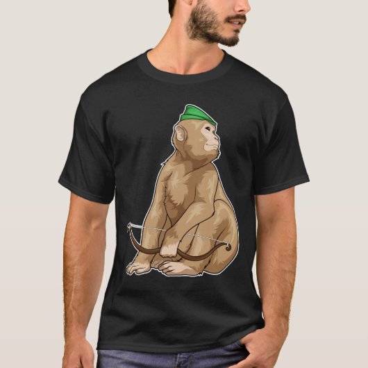 Monkey Archer Bow T-Shirt (Vorderseite)