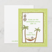 Monkey Around Baby Dusche Danke, dass Sie Notizen  (Vorne/Hinten)