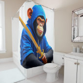 Monkey Art Duschvorhang (Beispiel)