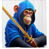 Monkey Art Duschvorhang (Vorderseite)