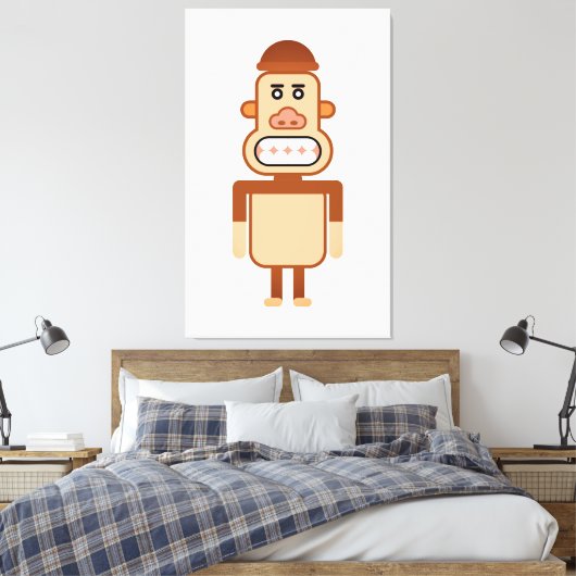 Monkey Art Leinwanddruck (Insitu (Schlafzimmer))