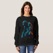 Monkey artwork - animal art zoo gorilla sweatshirt (Vorne ganz)
