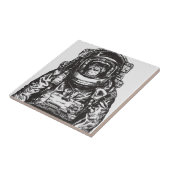 Monkey Astronaut Fliese (Seite)