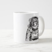 Monkey Astronaut Jumbo-Tasse (Vorderseite Rechts)