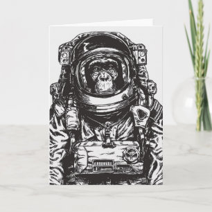 Monkey Astronaut Karte
