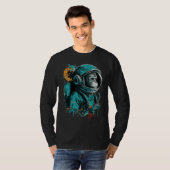 Monkey Astronaut Outer Space Explorer Science Stud T-Shirt (Vorne ganz)