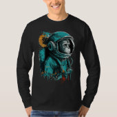 Monkey Astronaut Outer Space Explorer Science Stud T-Shirt (Vorderseite)