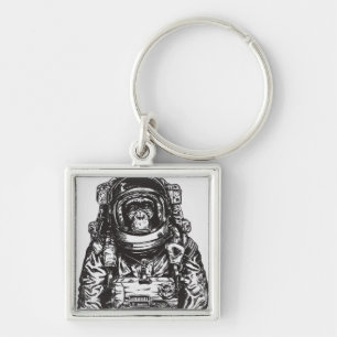 Monkey Astronaut Schlüsselanhänger