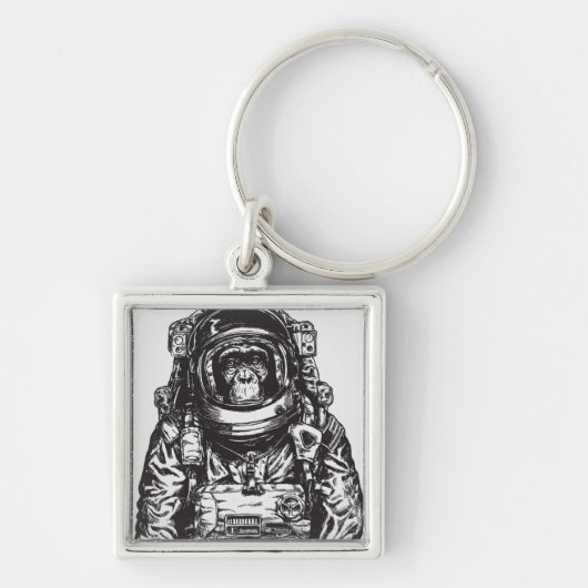 Monkey Astronaut Schlüsselanhänger (Vorne)