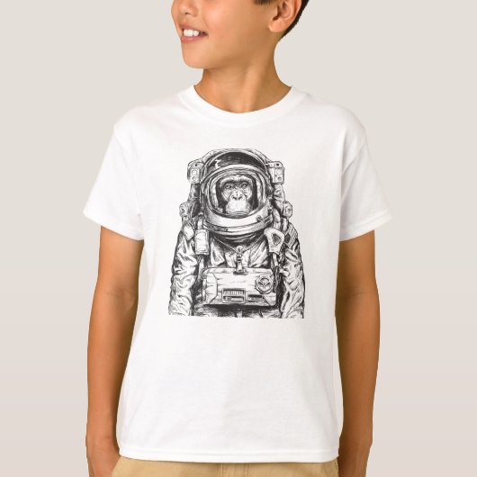 Monkey Astronaut T-Shirt (Vorderseite)