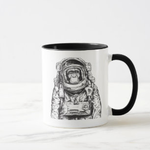 Monkey Astronaut Tasse