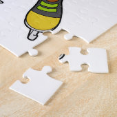 Monkey at Ice skating with Ice skates Puzzle (Seite)