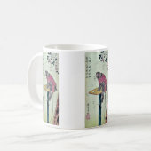Monkey auf Kirschblüten durch Ando, Hiroshige Kaffeetasse (Vorderseite Links)