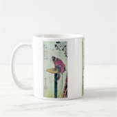 Monkey auf Kirschblüten durch Ando, Hiroshige Kaffeetasse (Links)