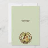 MONKEY Baby Dusche Einladung Jungle Pals JPN-M (Rückseite)