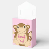 Monkey Baby Dusche Pink Geschenkschachtel (Geöffnet)