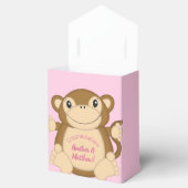 Monkey Baby Dusche Pink Geschenkschachtel (Geöffnet)