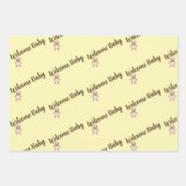 Monkey Baby Duschpapier Geschenkpapier Set (Vorderseite 3)