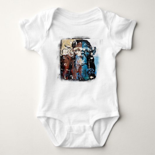 Monkey Baby Jersey Bodysuit Baby Strampler (Vorderseite)