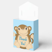 Monkey Baby Shower Blue Geschenkschachtel (Geöffnet)