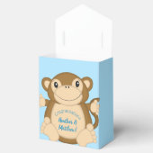 Monkey Baby Shower Blue Geschenkschachtel (Geöffnet)