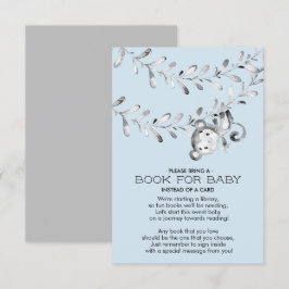Monkey Baby Shower Book for Baby Card Einladung