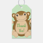 Monkey Baby Shower Dschungel Geschenkanhänger (Vorderseite)