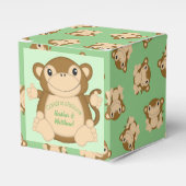 Monkey Baby Showgrün Geschenkschachtel (Vorderseite)