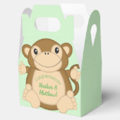 Monkey Baby Showgrün Geschenkschachtel (Geöffnet)