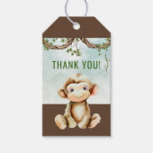Monkey Baby Showmarke Geschenkanhänger (Vorderseite)