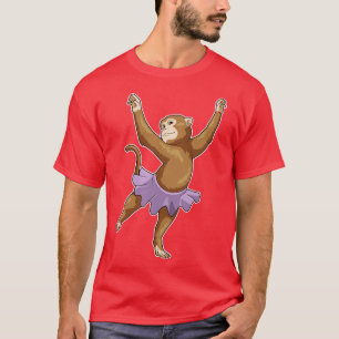 Monkey Ballerina Ballerina Ballett Tanz T-Shirt