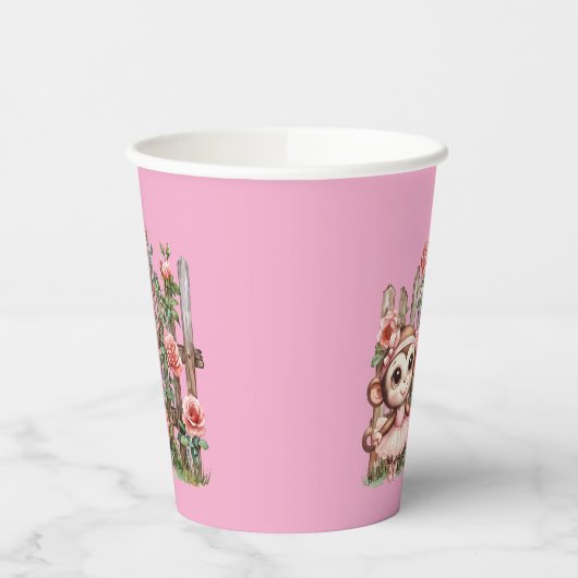 Monkey Ballerina Pappbecher (Links)