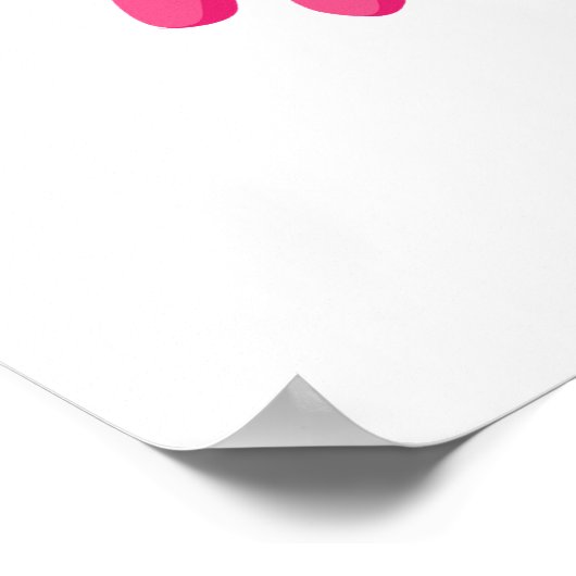 Monkey Ballerina Poster (Ecke)