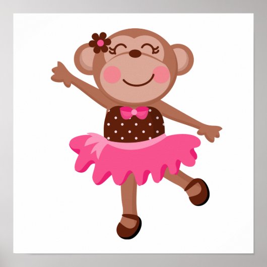 Monkey Ballerina Poster (Vorne)