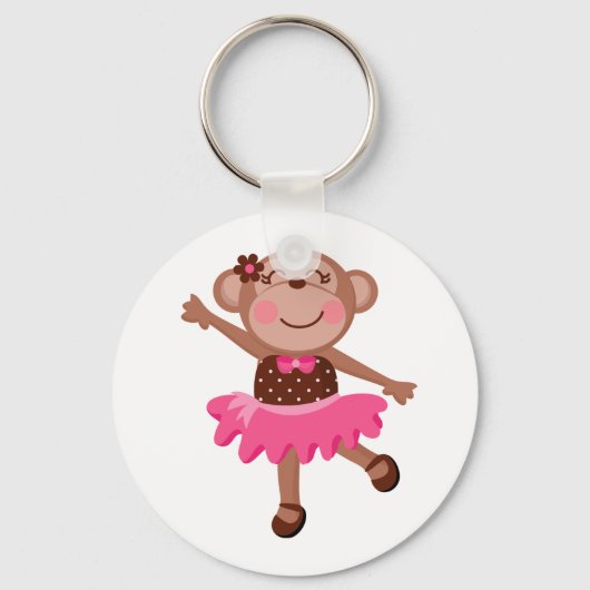 Monkey Ballerina Schlüsselanhänger (Vorderseite)